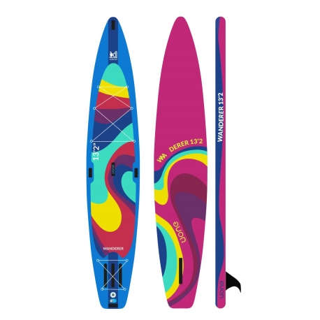 Deska SUP Wanderer 13’2″ ECO 2024 Purple 401cm /pompka/wiosło/leash