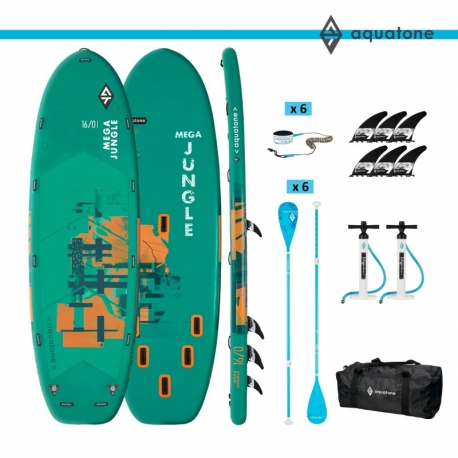 Deska Sup AQUATONE Jungle 13'0" 2+1 multi-person 2024 /pompka/wiosło/leash